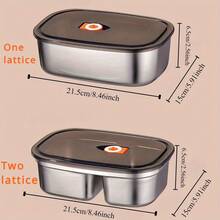 304 Stainless Steel Bento Box - Thick Stainless Steel Lunch Box With Lid, Multipurpose, Dishwasher , Flip-Top, Reusable, Rectangular Lunch Container, Suitable For Meal Prep, Gym, Office, Picnic - Lunch Box With Lid - View 9