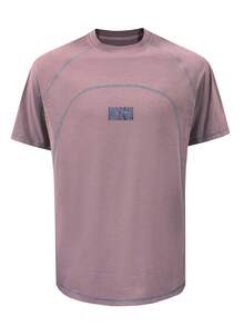 Men's Spring Letter Print T-Shirt Top, Sleeveless Vest Short Sleeve, Couple Matching Style, Spring/Summer/Autumn - Pink - View 3