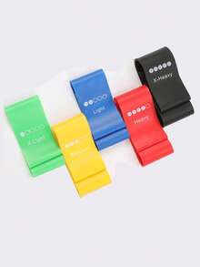 1/3/5/8pcs Yoga Fitness Latex Stretch Bands, Elastic Bands, Tension Bands, Home Fitness Tension Ropes, Resistance Bands, Gym Accessories, Outdoor Sports Supplies, Home Fitness Supplies, Home Sports Accessories, Yoga Accessories, Pilates Accessories, Home Fitness Bands, Yoga Essentials, Gym Essentials - Multicolor - View 7
