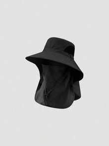 1 Stück Herren Sommerhut, Outdoor Angeln UV-Schutz Gesichtsmaske, 5 Tragemöglichkeiten, Strand, Urlaub, Festival, Reise - Fischerhut - Übersicht 5