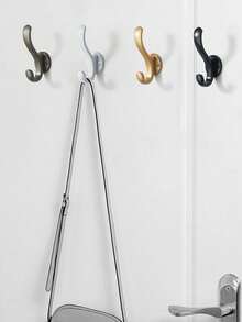 6个传统金属壁挂式挂钩，重型双钩设计，防锈处理，实用复古风格，适用于悬挂帽子、外套、毛巾、钥匙、浴袍、围巾、包包等。 - 多色 - 查看 7