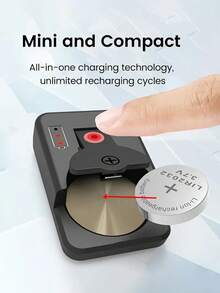 Button Bettery Universal Charger Smart Type-C Rechargeable Lithium LIR2032 LIR2450 4.2V Newest Mini Protable Battery Charger - Multicolor - View 4