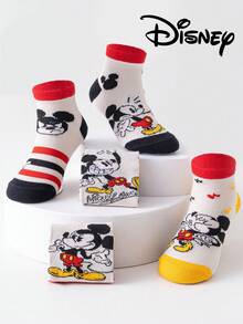 Disney 10/5 Đôi tất lưới trẻ em, tất lưới mùa hè dễ thương cho trẻ em, tất công chúa cho bé gái, tất hoạt hình Hàn Quốc cho bé trai, tất thoáng khí cho bé học sinh mùa hè, tất - Nhiều màu - Xem 9