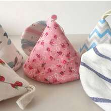 1个耐热三角锅盖搪瓷锅柄套烤箱手套微波炉手套 - 查看 4