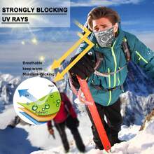 1pc Unisex Spring/Autumn Neck Gaiter Face Mask, Outdoor Cycling Balaclava Scarf, Multiple Patterns, Soft Texture, Elastic Breathable Fabric, Sun Protection, Dust-Proof, Windproof, Moisture-Wicking, Washable, Suitable For Outdoor Activities, Hiking, Fishing, Running, Cycling, Trekking In Spring And Autumn - Black and White Flowers - View 3