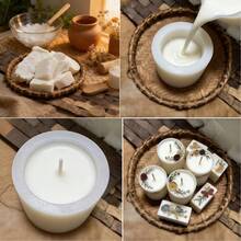 1000克天然椰子蜡 - 高品质蜡烛制作原料，适用于婚礼、复活节、DIY香薰蜡烛、大豆蜡混合、罐装蜡烛填充、批发零售、家居装饰 - 1PC - 查看 7