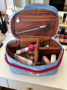 便携式防水化妆包，小众设计，高性价比手提旅行收纳包。 - 彩色 - 查看 11