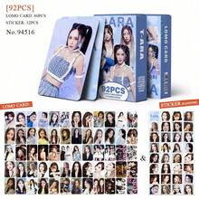 1套92张T-ARA女团照片卡、剪贴簿贴纸、双面LOMO卡片、贺卡，带自打印功能 - 彩色 - 查看 7