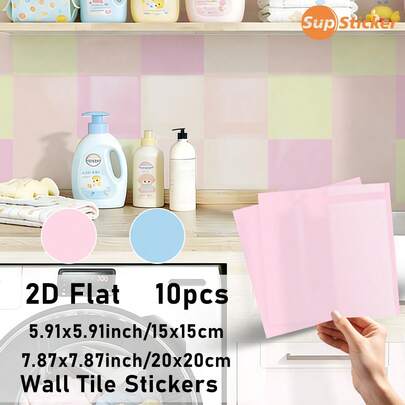 Hình dán tường PVC họa tiết bánh Macaron màu hồng pastel, xanh lá cây, xanh nhạt và be, tự dính, có thể tháo rời, chống thấm nước, thích hợp cho phòng tắm, phòng trẻ em, khu vui chơi trẻ em, trang trí trường mầm non, làm mới không gian nhà cửa.