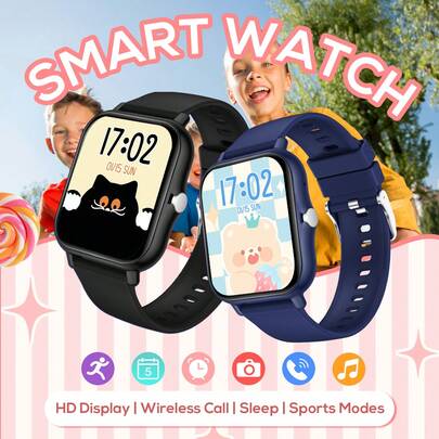 1.83英寸全触屏儿童智能手表 | 无线通话和接听 | 超长续航 | 多款表盘 | 活动追踪和通知 | 完美的圣诞节/生日礼物，男女皆宜