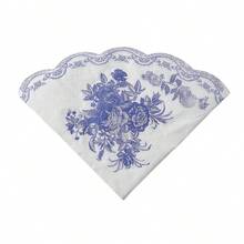 20/40/60pcs Blue & White Ceramic Patterned Napkins, 2-Ply Disposable Cocktail Party Napkins, Vintage Blue & White Ceramic Style Printed Tissue Napkins With Scalloped Edges, Suitable For Weddings, Bridal Showers And Afternoon Tea, Size: 13*13 Inches - Multicolor - View 7