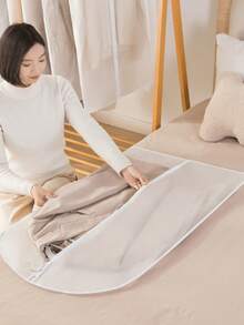 5pcs/1PC Set Of Clothes Dust Covers Hanging Pockets For Clothes, Long Style Down Jacket Suit Home Transparent Coat Bag - Multicolor - View 4