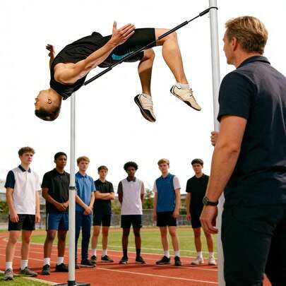 1 Stück 2,5m/98,4 Zoll tragbares und leicht zu verstauen Hochsprung Trainingseil, Hochsprung, Weitsprung, Bungee-Jumping Elastikseil