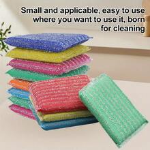 8pcs Multifunction Polyurethane Cleaning Sponges, Featuring 3D Embossed Wire Particles, Suitable For Nighttime Kitchen Cleaning, Home Organization And Daily Cleaning, Non-Abrasive And Durable, Random Color Delivery, Ideal Household Kitchen Cleaning Assistant - 8 Magic Sponges - Random Colors - View 7
