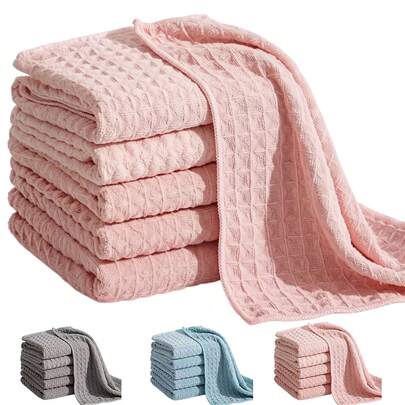 6 Pcs Microfiber Travel Makeup Towels, 9.84*9.84 Inch Reusable Makeup Remover Face Skin Cleaning Soft Absorbent Cloth For Women, Spa, Facial, Wedding, Holiday, Bulk Gift
