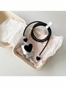 5件套20W充电器保护套（欧版），保护您的 13 Pro Max数据线，柔软心形充电器保护套，兼容 11、12、13、14、15、16 Pro Max数据线，充电器保护套 - 彩色 - 查看 3