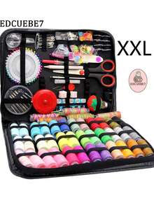EDCUEBE7 1 Bộ dụng cụ may vá, Kích thước L/XL/XXL, Vật dụng may vá chất lượng cao cho DIY, Người mới bắt đầu, Người lớn, Trường hợp khẩn cấp, Người cắm trại mùa hè, Du lịch & Gia đình, Có túi đựng (Màu ngẫu nhiên) - Nhiều màu - Xem 11