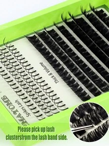208pcs Self-Made Spiky False Eyelashes, Spiky Eyelashes And Thick Curly False Eyelashes, Cute Fairy Comfortable Lightweight Cartoon Style False Eyelashes, Reusable Individual Cluster False Eyelashes, Suitable For Y2K Butterfly Makeup - C/D MIX - View 7