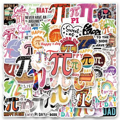 Bộ 123 miếng dán chủ đề Ngày Pi, chất lượng cao, thích hợp dán lên sổ lưu niệm, tranh graffiti, nhật ký, laptop, cản xe, ván trượt, bình nước, máy tính, hoạt hình, mũ bảo hiểm, xe hơi. Những miếng dán này sẽ mang lại nhiều niềm vui cho cuộc sống của bạn, là món quà hoàn hảo dành cho người lớn.