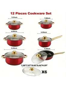 18-Piece Ceramic Non-Stick Cookware Set, Oven & Dishwasher Pots & Pans Complete Kitchen Collection. Healthy Cooking, Easy Clean. - View 9