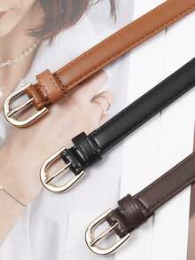 Bohemian Style Women's Single Belt, Western Style Belt, Retro Palace Style Buckle, Multi-Hole Adjustable, Suitable For Dresses - Multicolor - View 4