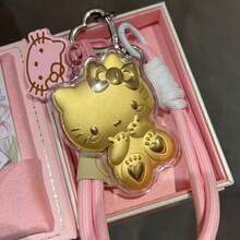 SANRIO 1个可爱KT猫咪卡通挂件钥匙扣，手机壳吊坠，送给女朋友的礼物，ins风 - 彩色 - 查看 7