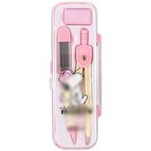 Herramienta de Geometría de Brújula Geometry Math Set Compass y lápiz Herramientas de dibujo de estudiante Papelería Compass Compass Drawing Protractor Herramientas de Dibujo - como en la foto - Ver 7