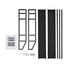 YUNRUX Estante para vino y estante para copas de vino - Negro - Ver 5