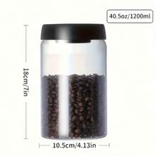 1 buc. Cutii de depozitare, cutii sigilate, cutii vidate din sticlă transparentă cu conținut ridicat de borosilicat - Cutii de cafea și cutii de biscuiți dintr-o singură bucată disponibile în diferite dimensiuni, perfecte pentru depozitarea în bucătărie. 3 dimensiuni din care puteți alege. - Multicolor - Vizualizare 10