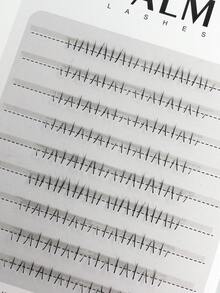 PALM LASHES 72/144Clusters Wispy Natural Look North Star Bottom Eyelashes Anime Lower Lashes, Clear Band, Spiky Manga Style, 5-7mm Length, 0.07mm Thickness, C-Curl, Japanese Manga Inspired Design - C - View 6