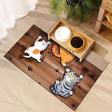 1件装宠物爪印垫，宠物喂食垫，易清洁宠物碗垫，狗狗地板垫，四季通用宠物垫，狗笼垫，猫笼垫，宠物笼垫 - 彩色 - 查看 10