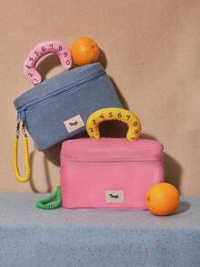 便携式防水化妆包，小众设计，高性价比手提旅行收纳包。 - 彩色 - 查看 4