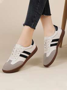 时尚百搭休闲厚底运动鞋 - 灰色 - 查看 5