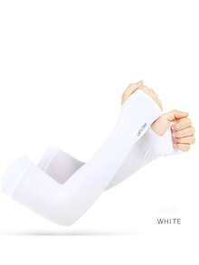 Plus Size Loose Ice Silk Sun Protection Arm Sleeves, Summer - A - View 12