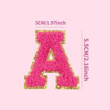 26pcs Red Letter Shaped Iron-On Patches, Suitable For Making Festival Crafts Like Christmas Decorations, Sequin Embroidered Badges, Personalized Clothing, Jackets, Hats, Jeans, Shoes And Bags, Custom Clothing Appliques (Heart-Shaped Patches Need To Be Ironed) - 26 letters set - View 3