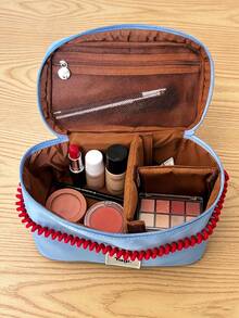 便携式防水化妆包，小众设计，高性价比手提旅行收纳包。 - 彩色 - 查看 3