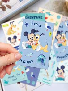 Disney 8张卡通贴纸，防水PVC卡通装饰贴纸，适用于行李箱、吉他、水瓶、手机壳、笔记本电脑、礼品等。 - 老鼠 - 查看 5