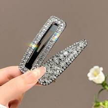 2pcs Rhinestone Hair Clips, Bangs Clips, Side Bangs Clips, Water Drop Hair Clips,Summer,Holiday,Travel - Multicolor - View 9