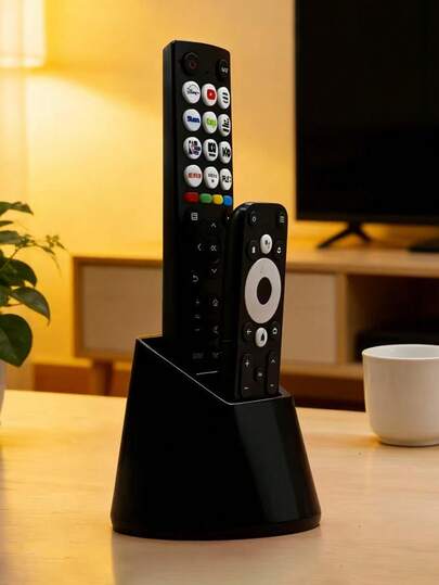 1pc Modern Remote Control Storage Box, Suitable For TV, DVD Player, Blu-Ray Player, Audio System And Game Console. This Media Control Console Storage Solution Is Perfect For Your Living Room Or Bedroom.