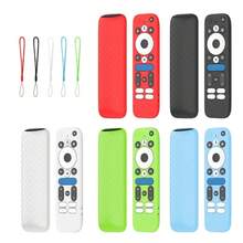 Silicone Protective Case For Onn.GoogleTV Box 4K Pro Remote Controller Cover With Lanyard Shockproof Shell Remote Control Sleeve - Multicolor - View 2