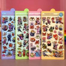 可爱3D立体水晶贴纸，卡通儿童手工奖励贴纸，适用于手机、相册 - 彩色 - 查看 7