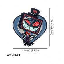 Cute Anime Figures Enamel Pins Cartoon Animals Brooch Pin Lapel Pin Badge On Backpack Clothing Accessories Fashion Jewelry Gifts - Black - View 12