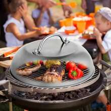 3件套烧烤工具套装，汉堡压模套装（含木柄铲）、奶酪融化盖、不锈钢烧烤工具 - 燒烤套裝 - 查看 3