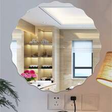 Gương acrylic hình mặt trời dễ lắp đặt - Không khung, trang trí tường HD cho phòng tắm và phòng khách - Tự dính với lớp màng bảo vệ - 2mm - Xem 1