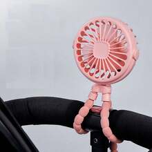 Portable Mini Fan With Flexible Tripod, USB Rechargeable Handheld Clip Fan With LED Night Light, 3 Speed Adjustable Silent Personal Cooling Fan For Travel, Desk, Car And Camping, Handheld Portable Fan With Flexible Tripod, Octopus Fan, Commencement, Congrats Grad, Portable Tools, Summer Essentials, Summer Portable - Octopus Fan - View 12
