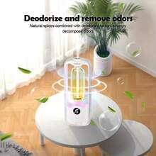 This Intelligent Automatic Aroma Diffuser Features A Large Capacity Essential Oil Diffuser, A Newly Upgraded Silent Diffuser With A Timer Function, And A Portable Mini Essential Oil Diffuser Suitable For Offices, Travel, Spas, And Yoga. It Also Features An Automatic Shut-Off Function And Offers 5 Scent Options - 1家用智慧香薰擴香儀+1瓶邂逅精油 - 查看 5