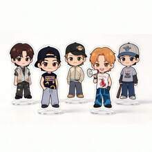 Dekorasi Standee Akrilik Karakter Kartun COR/TIS, Tinggi Sekitar 6CM - MultiWarna - View 4