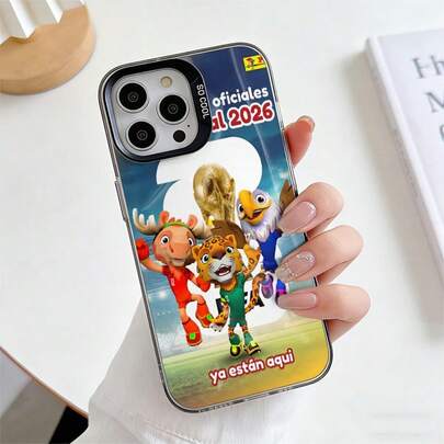 Phone Case: Official 2026 FIFA World Cup Mascot-Themed Cartoon Phone Case To Celebrate The Upcoming Tournament. Available In Two Colors And Compatible With All Phone Models. Features Shock-Absorbing Protection And A Camera Lens Cover-The Perfect Gift