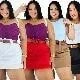 KIT 4 PRETO/BRANCO/VERM/BEGE