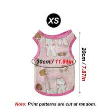 1pc Spring/Summer Cartoon Outdoor Pet Cooling Vest, Breathable & Cool Design, Suitable For Rabbits & Small Pets, Home & Outdoor Cooling Vest - Multicolor - View 14